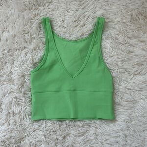 Lululemon Athletica Vibrant Green Tank Top